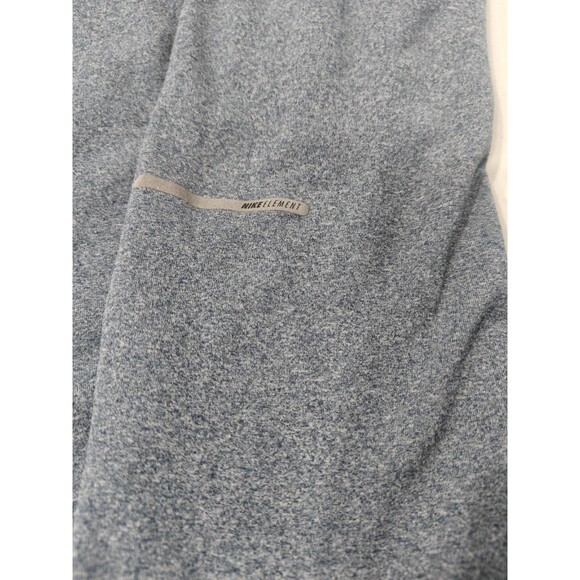 Nike Running 1/2 Zip Shirt Men's M Long Sleeve Dri-Fit Blue Heather Soft Stretch - Picture 3 of 10